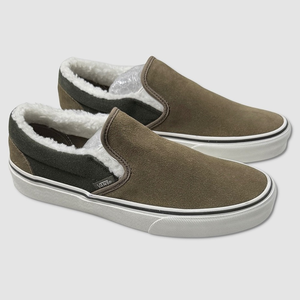 Vans Classic Slip-On Sherpa Sneakers / Shoes - NEW Womens 8 Multi - #49711-OF
